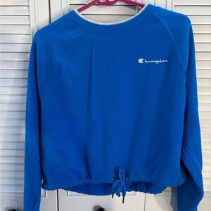 Champion fleece cropped crewneck sweatshirt